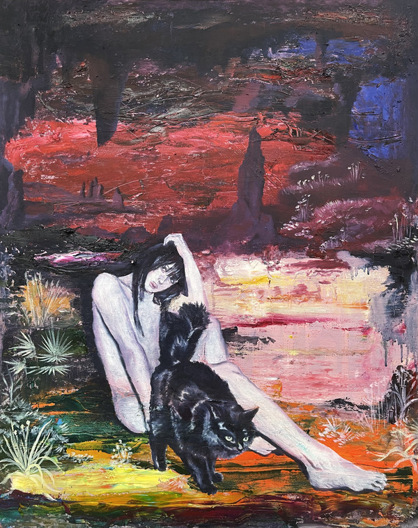 김윤섭, 오늘의 현대미술시리즈-2022 봄-여름2, 90.5x73cm, oil on canvas, 2022